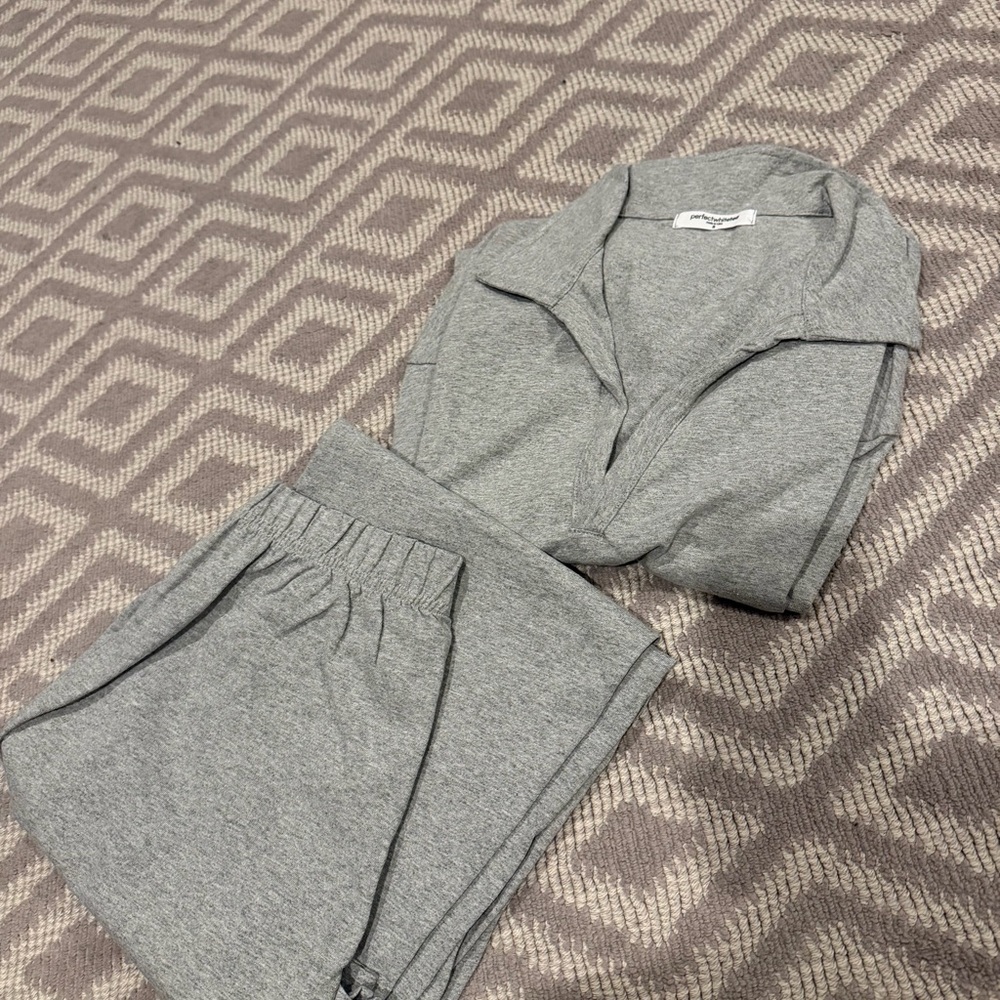 perfectwhitetee Gray Lounge Set
